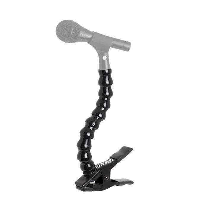 Table Mic Clamp Grip with 5/8"-27 Thread Gooseneck Extension Mount Holder for Microphones - Work for any Music Stand, Microphone Stand and Tripods
