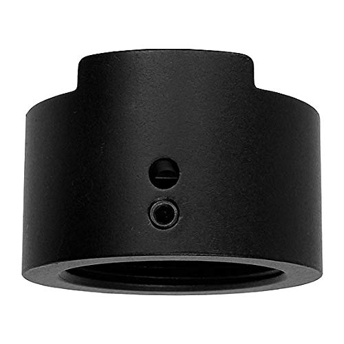 The Light Source Mega-Coupler Pipe Adapter, Black Anodized