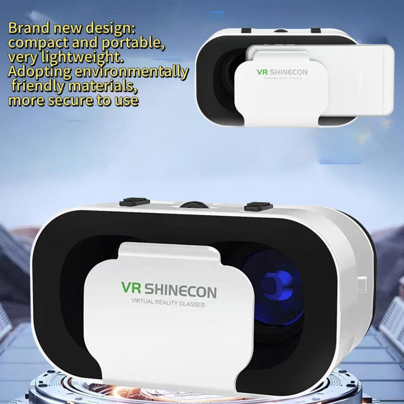 VR Glasses Virtual Reality Headset Compatible with iPhone and Android Adjustable 3D VR Phone Headset for 4.7 to 6.5 Inch,with Controller for Mobile Gaming and Movies