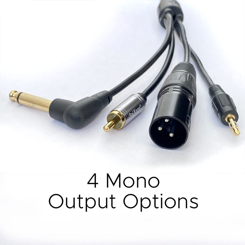 "Genius Audio Splitter Cable - Mic-Enabled Universal Analog Output for Smartphones, Tablets and laptops