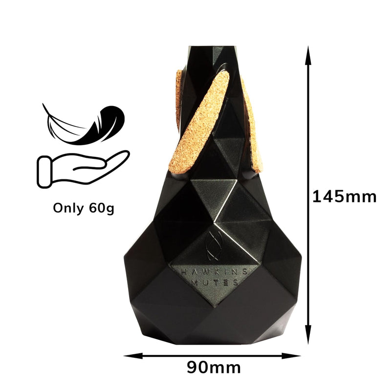 "Cambridge" Bb Trumpet & Cornet Straight Mute - Lightweight, Precision-Tuned, Easy to Play - Undentable Design for Beginners and Professional Trumpet and Cornet Players
