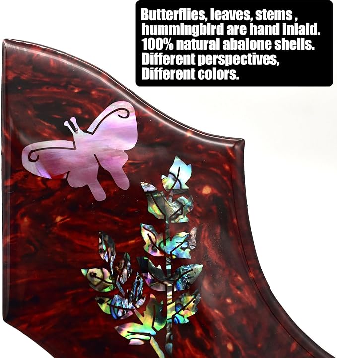 Vencetmat Guitar PickGuard for Gibson Hummingbird, 2mm Thickness, Beveled Edge.