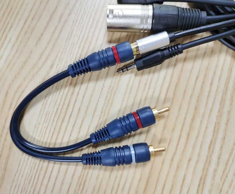 "Genius Audio Splitter Cable - Mic-Enabled Universal Analog Output for Smartphones, Tablets and laptops
