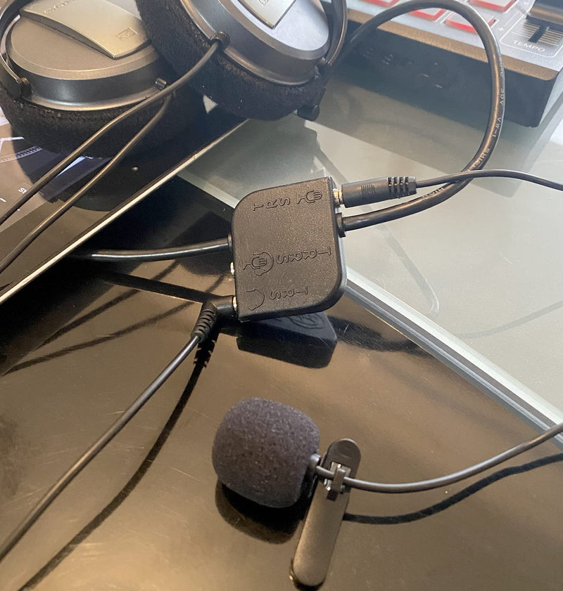 "Genius Audio Splitter Cable - Mic-Enabled Universal Analog Output for Smartphones, Tablets and laptops