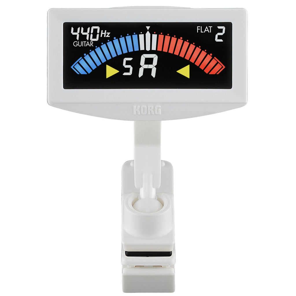 Korg PitchCrow Clip-On Guitar Tuner (AW-4G-WH) White Single