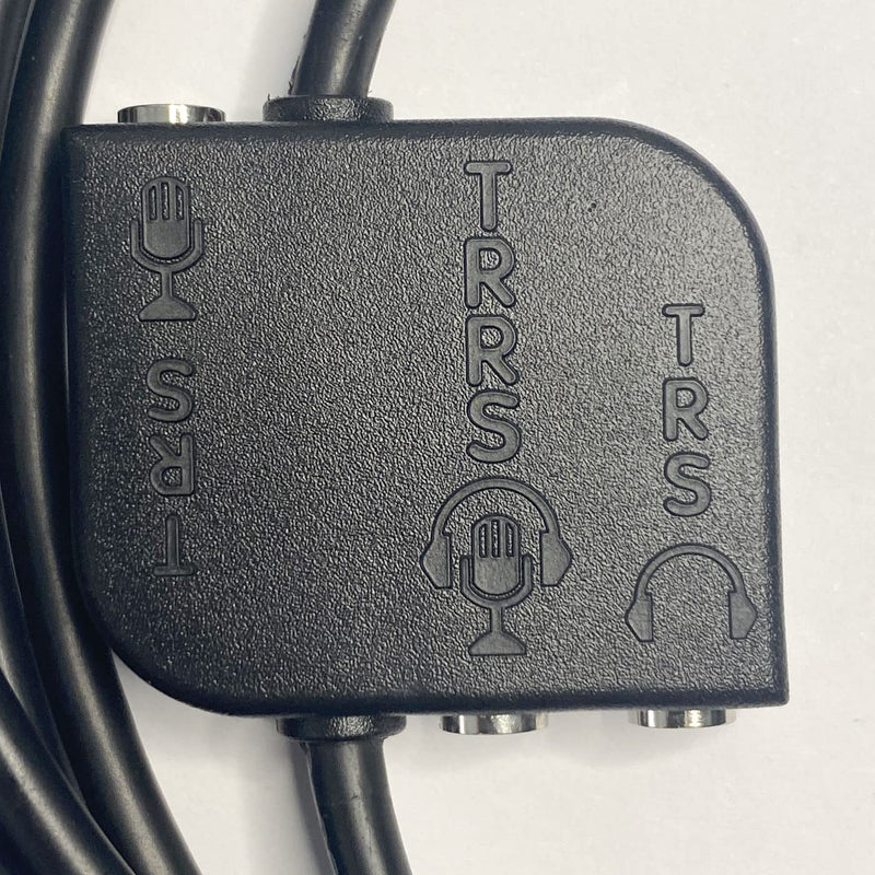 "Genius Audio Splitter Cable - Mic-Enabled Universal Analog Output for Smartphones, Tablets and laptops