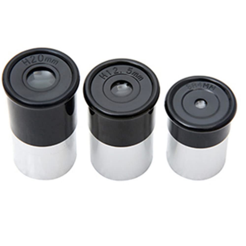 3Pcs/Set Universal 0.965inch/24.5mm Telescope Eyepiece Set H20mm H12.5mm SR4mm for Astronomy Photography Accessory Kits