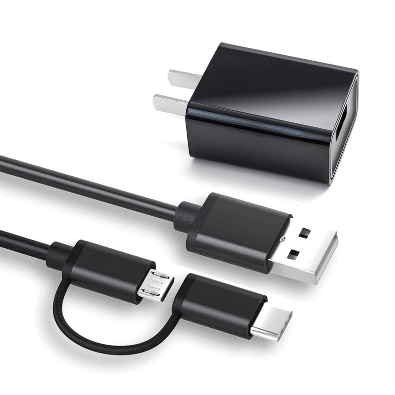 Replacement Fast Charger Adapter For kindle Paperwhite 7-11th Gen, Oasis, E-Reader, Voyage, DX, Keyboard, Touch(2nd-11th Gen), Fire [HD, HDX,7 8 10 PLUS & Kids Pro 11 Tablet Power Charger Cable Cord. Applicable all models