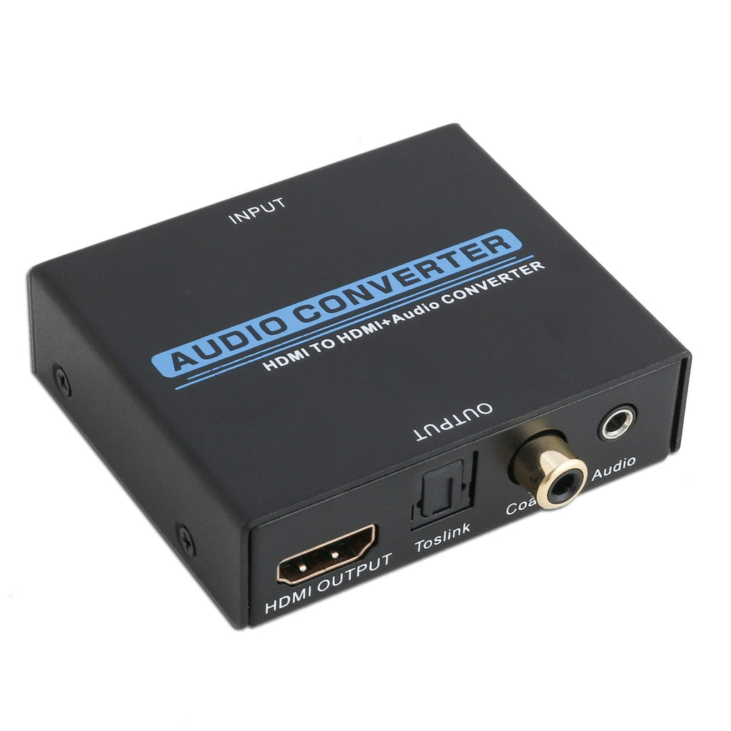 IO Crest Digital HDMI Audio Extractor Converter SPDIF + 3.5MM Output Supports HDCP 2.2, Dolby Digital/DTS Passthrough