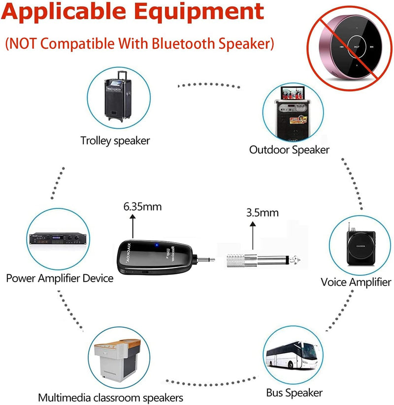 Wireless Saxophone Microphone UHF for Musical Instruments Speaker Voice Amplifier with Receiver Clip Professional Orchestra Trumpet Saxo HiFi Megaphone Condenser Portable Handheld Mini Mic