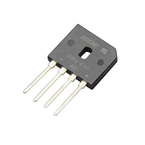 10x GBU810/GBU8M ASEMI Bidge Rectifier Diode 8A 1000V High Frequency Medium Power for Electric Fan…