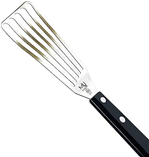 MIU France Large Stainless Steel Slotted Turner, 3 by 11-Inch White