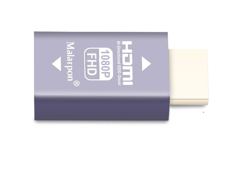 Hdmi Edid Emulator Passthrough 3rd Generrtion Aluminum fit Headlesskeep The EDID of The Monitor Active Switches and Extenders 1920x1080@59Hz 2P HDMI EDID 1080-2P