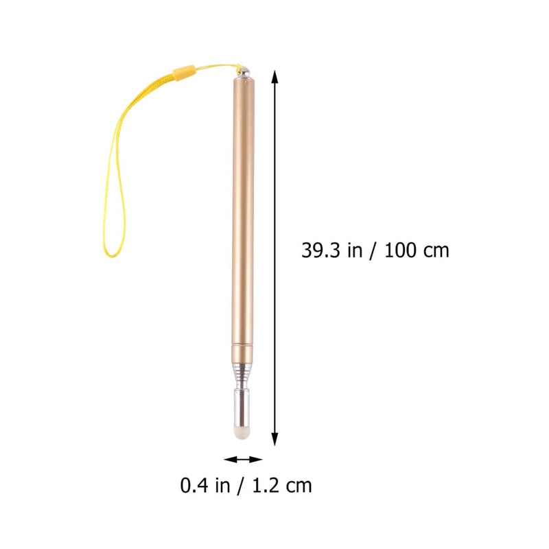 STOBOK Telescopic Teachers Pointers Extendable Retractable Handheld Presenter Pointer Finger Pointer Stick Whiteboard Pointer(Golden) Golden