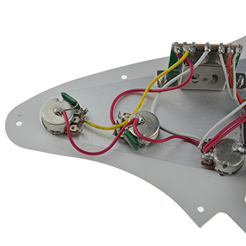 3Ply White Loaded Pickguard Pre-Wired HSH Pickguard Pickups Fits for Fender Strat Style
