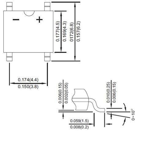 (Pack of 50pcs) ASEMI ABS210 SMD Bridge Rectifier Diode 2A/1000V Large chip Full Current for Adapter…