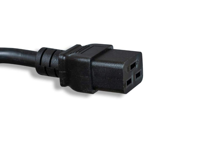 Cablelera AC Power Cord Extension, IEC320 C20 to IEC320 C19, 2' 12AWG, 20A, 250V (ZWACFGAB-02) 2ft