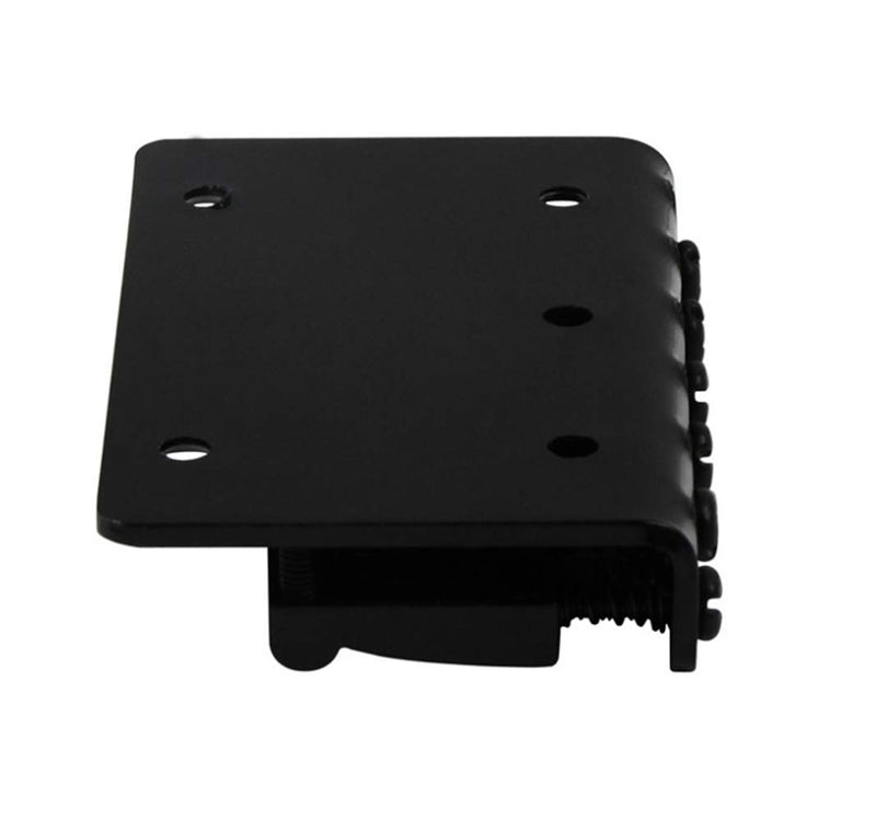 6 String 65MM Metal Fixed Hardtail Saddle Bridge Top Load Guitar Tailpiece for Fender Strat Tele Electric Guitar,Black Black