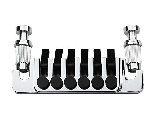 Guyker Guitar Bridge Tailpiece - Tune-O-Matic Bridges Replacement for EPI LP SG 6 String Electric Guitar (Chrome) Chrome