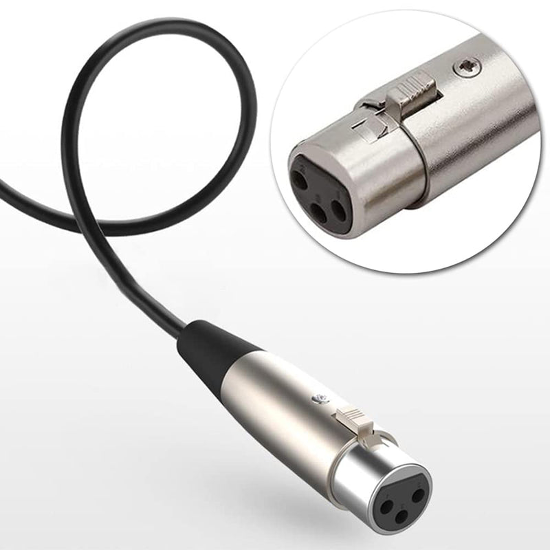 "3-pin XLR Female to TRS 3.5mm Male Microphone Cable Audio Line Microphone Adapter for Studio Sound Consoles 1.5M"