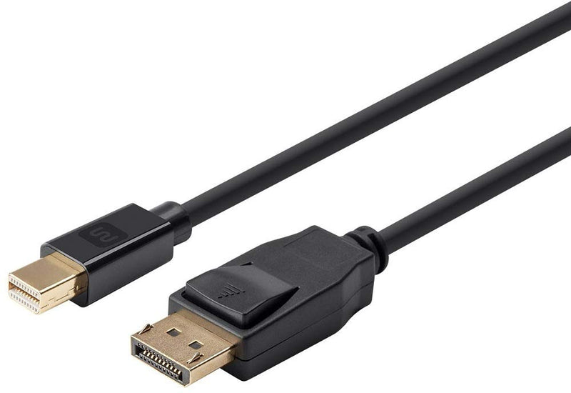 Monoprice 115888 Mini DisplayPort 1.2 to DisplayPort Cable - 1.5 Feet, 4K Capable, Supports 3D Video - Select Series Black