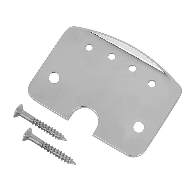 Guitar Tailpiece Metal 4 String Cigar Box Tailpiece Guitar Parts Chrome for Guitar Bass Musical Instrument