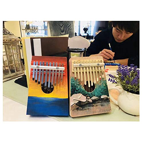 YiPaiSi 10 Keys Kalimba Thumb Piano, Portable Likembe, Mbira Finger Piano, Kalimba Sanza Finger Hand Thumb, Birthday Gift For Kids Adult Beginners