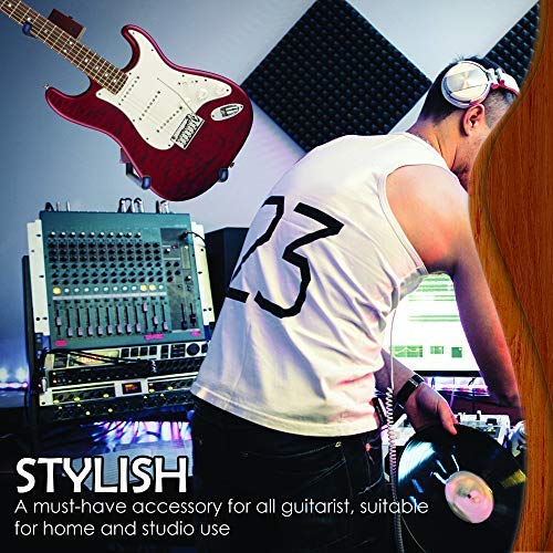 RawRock Horizontal Guitar Hanger Tilt and Display Your Guitar, Ukulele, Bass, Electric Guitar, Banjo at a Slanted Angle Sideways - Hang for easy access (Clear Finish) Clear Finish