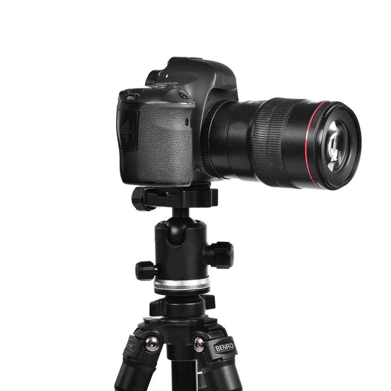 V BESTLIFE Aluminum Alloy Quick Release Plate with 1/4inch Screw Mount for Arca Benro Monopod Tripod Ball Head SLR Camera, Black(PU50) PU50