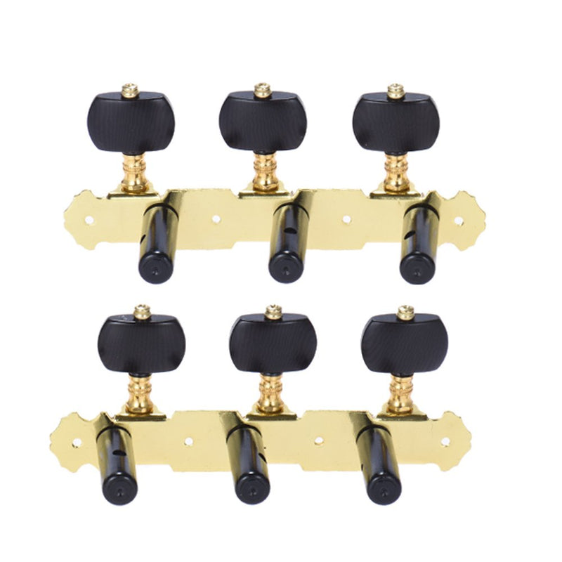 ammoon Alice AOS-020HV3P 2pcs(L&R) Acoustic Classical Guitar Tuning Keys Pegs String Tuners 3+3 Machine Heads (Short)