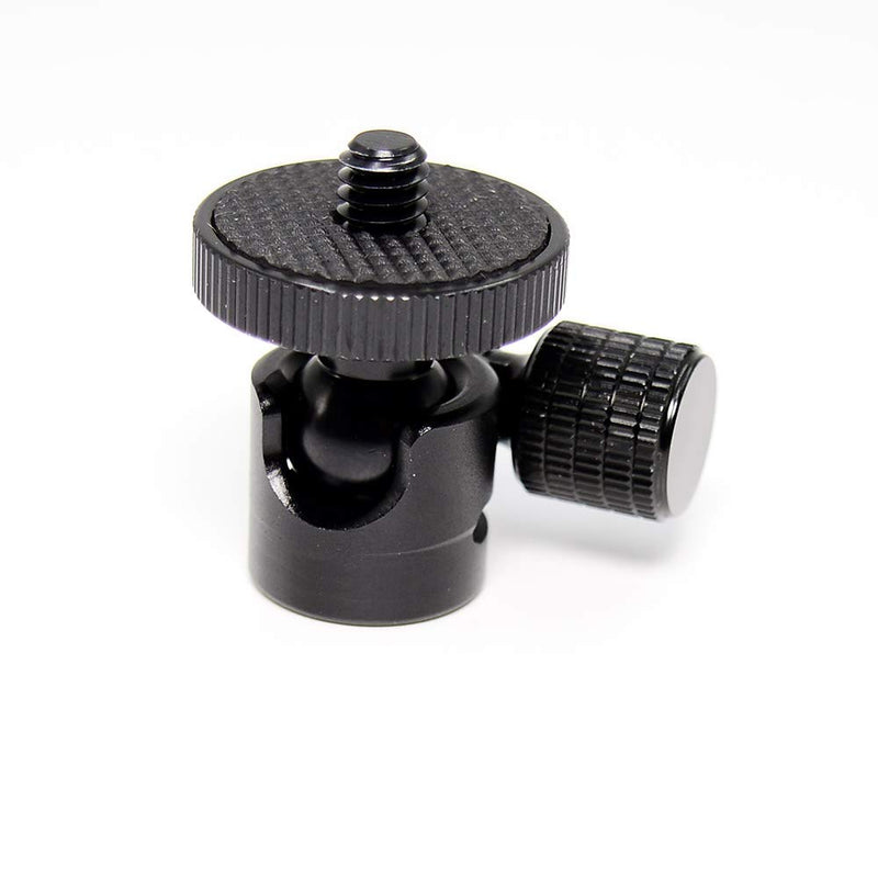 koolehaoda 1/4 Mini BallHead & Hot Shoe Mount Adapter for Camera Video Light Tripod Monopod (1/4 Ball Head) 1/4 Ball head