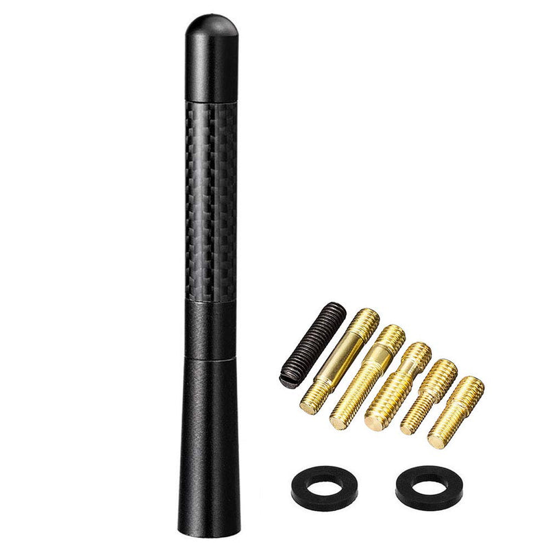 Bingfu Vehicle Roof Mount Antenna Mast 4.7 inch Carbon Fiber Car Antenna Replacement for Jeep Grand Cherokee Patriot Compass Liberty Cherokee Renegade Dodge Journey Avenger Nitro Dart Durango