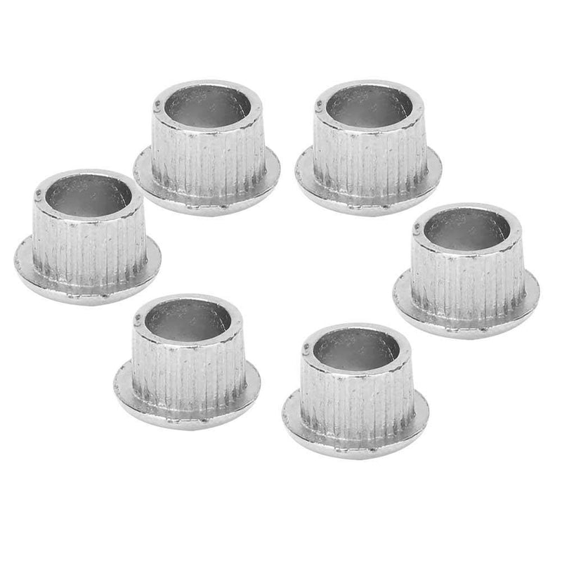 Set of 6 Metal Guitar Tuner Tuning Peg Conversion Bushings for Ferrules Repairing Guitar Parts Accessories