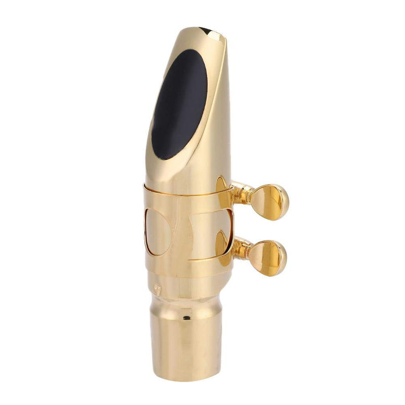 Dilwe Saxophone 7C Mouthpiece, EB Alto Sax Saxophone 7C Mouthpiece Metal with Cap Pads Musical Instruments Accessory