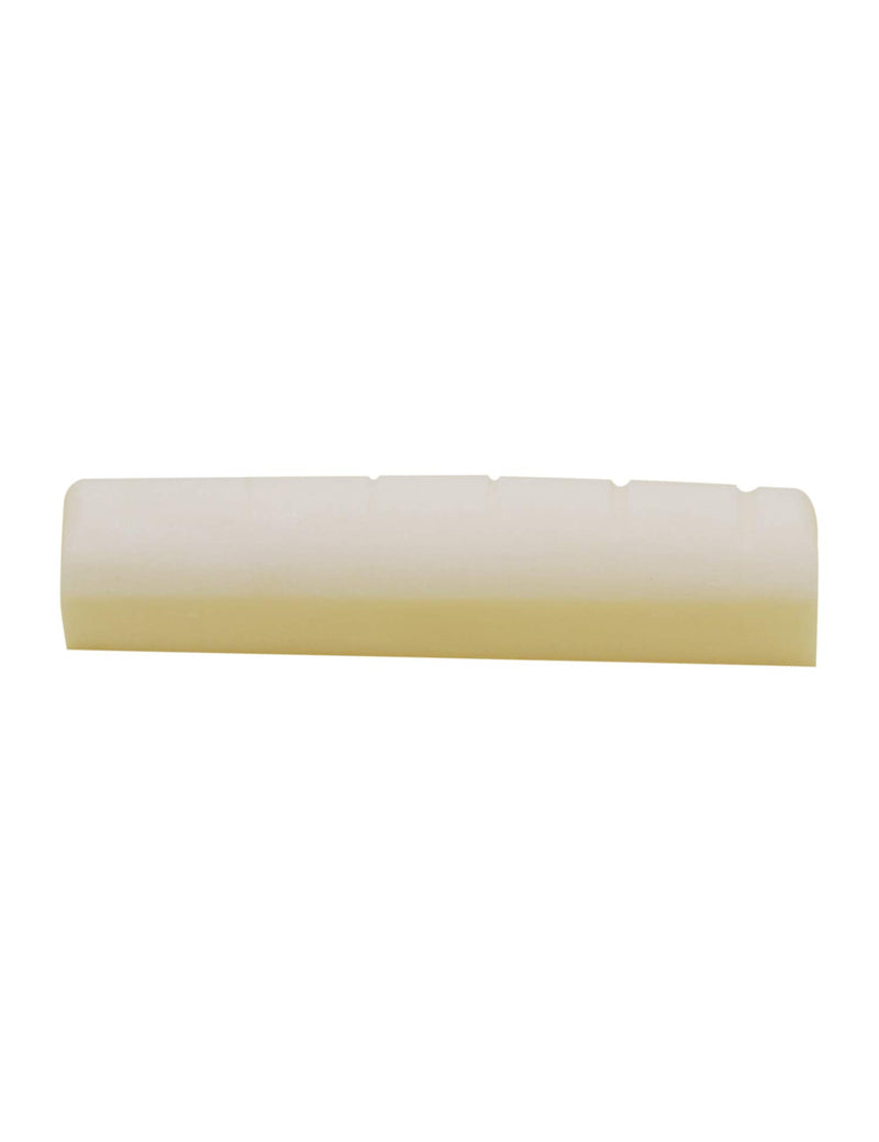 Metallor 6 String Pre-Slotted Bone Guitar Nut Replacement Compatible with SG LP Style Electric Guitar Folk Acoustic Guitar White.(Nut: 42 x 9 x 6mm) 42×9×6mm