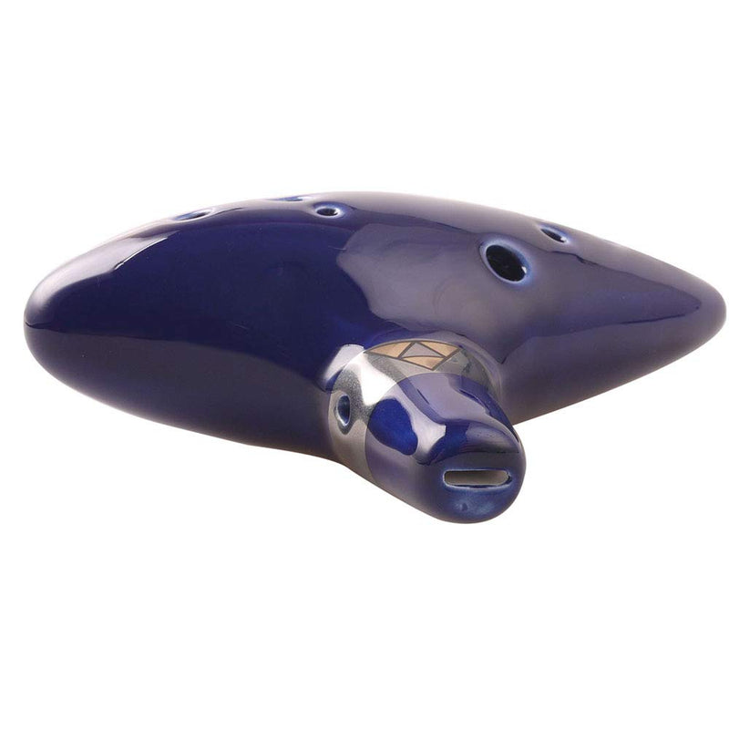 Mr.Power 12 Holes Ocarina Alto C Flute Occarina Taps Blue Ceramic/Clay stl Orcarina Inspired of Time With Bag