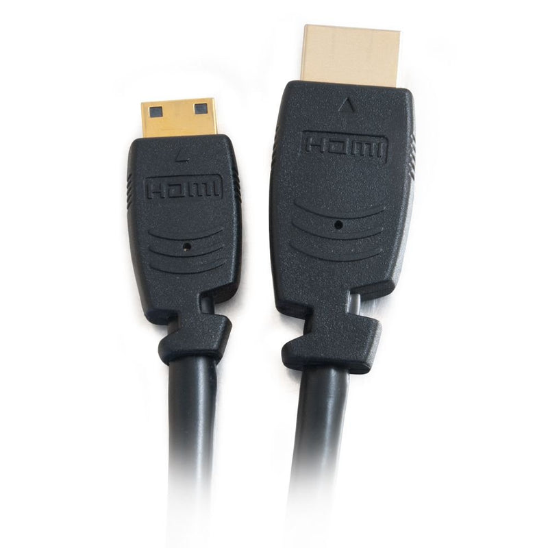 C2G Mini HDMI to HDMI, 4K, High Speed HDMI Cable, Ethernet, Velocity, 60Hz, 3.28 Feet (1 Meter), Black, Cables to Go 40162 Mini - Velocity 3.3 Feet