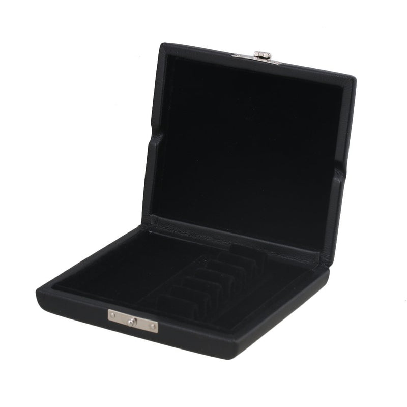 BQLZR Black PU Leather English Horn Reed Box Reed Case with Flannel Slot Inside for 6pcs English Horn Reeds