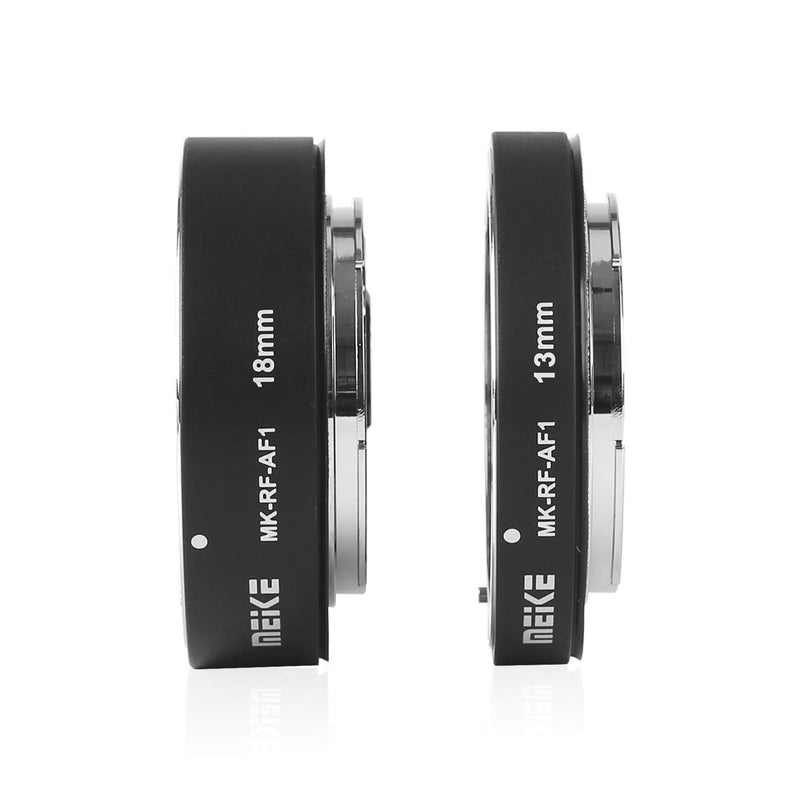 Meike MK-RF-AF1 13mm + 18mm Metal AF Full Frame Macro Extension Tube Adapter Ring Kit for for Canon EOS-R Series Cameras Canon RF Mount Cameras EOS-R EOS-RP