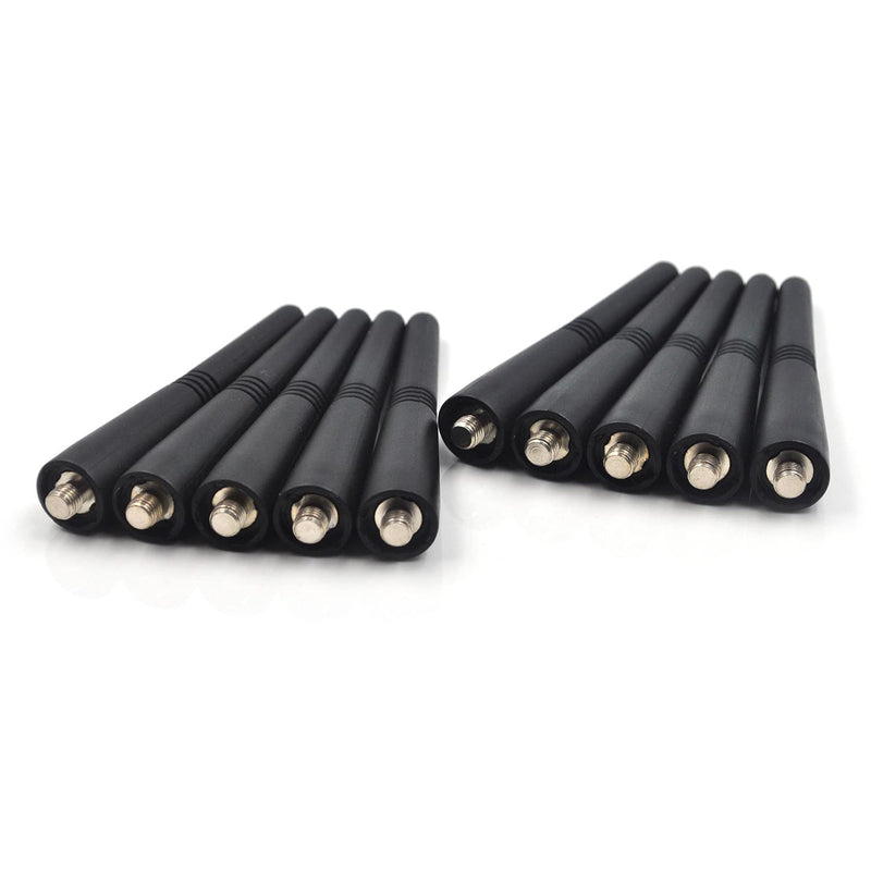 (10-Pack) PMAE4003 PMAE4003A UHF 403-470MHz Stubby Antenna for Motorola CP200 HT750 HT1250 GP320 GP328 GP340 GP380 P110 P1225 PR400 EX500 EX600 EX600XLS Two-Way Radio 3.5 inch