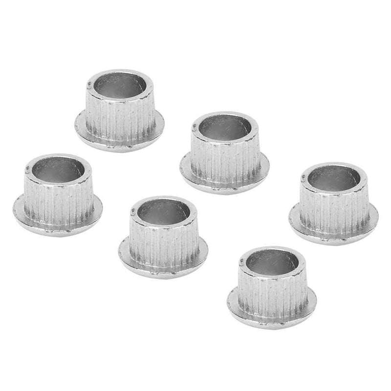 Set of 6 Metal Guitar Tuner Tuning Peg Conversion Bushings for Ferrules Repairing Guitar Parts Accessories