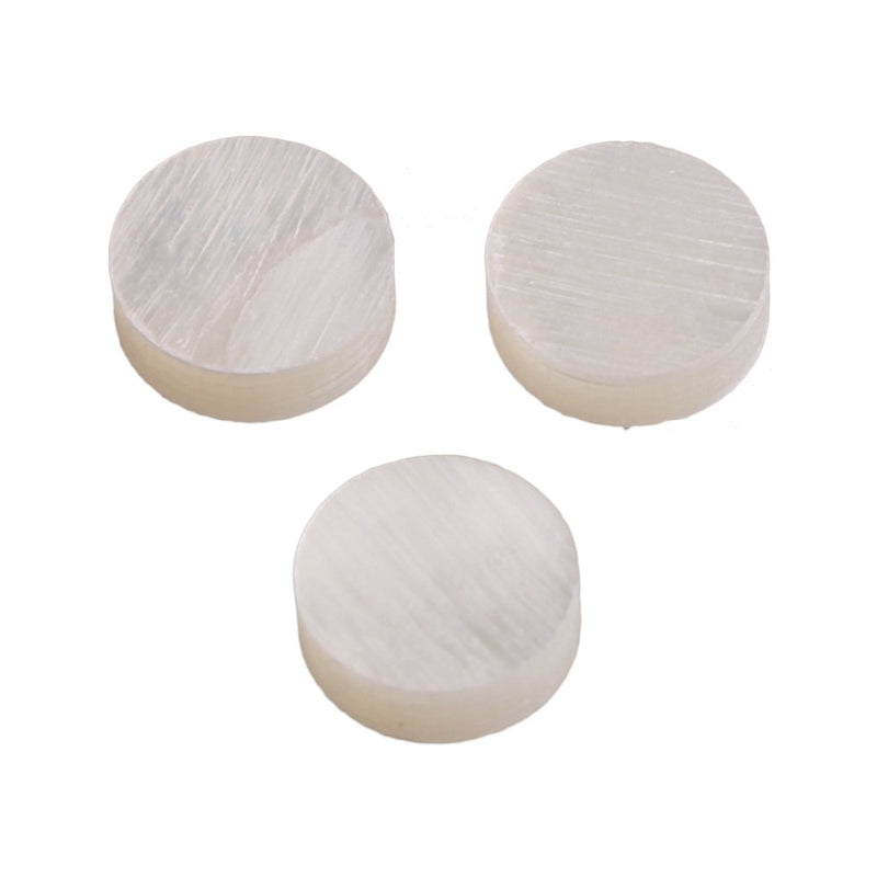 White Mother of Pearl Shell Dot Fret Inlay Maker 6mm for Guitar Fingerboard (Pack of 20)