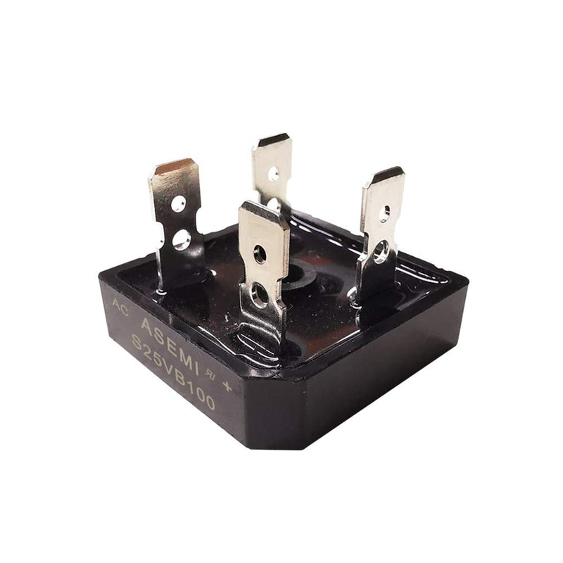 (Pack of 5pcs) ASEMI S25VB60 Through Hole Single Phase 25A600V Bridge Rectifier Diode 4 Pins for Adapter…