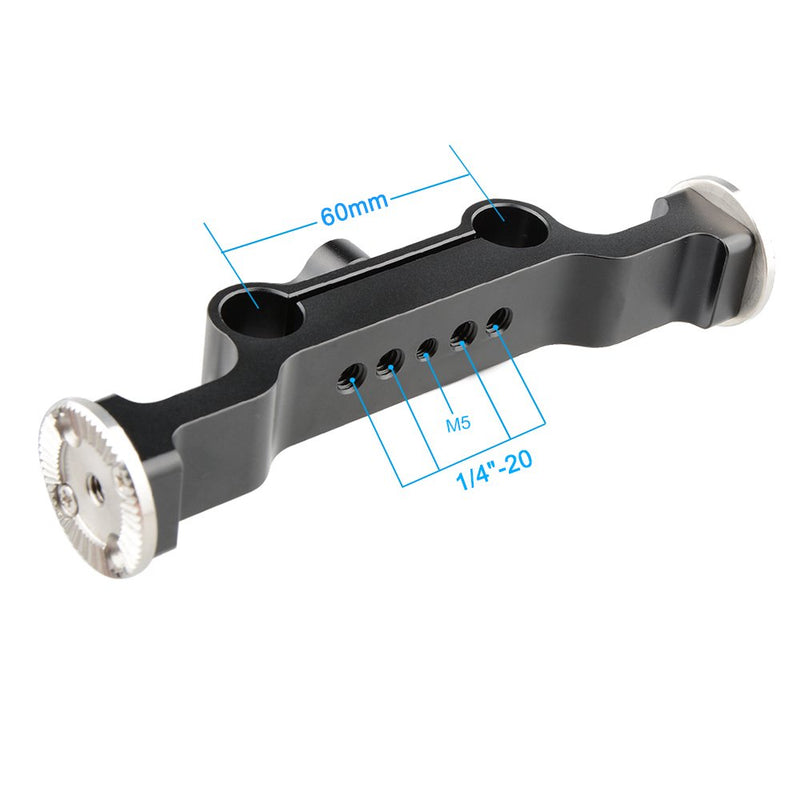 CAMVATE 15 Rod Clamp with Rosette Standard Accessory(M6,31.8mm) for Camera Rig Support Railblock Systems (Black) Black