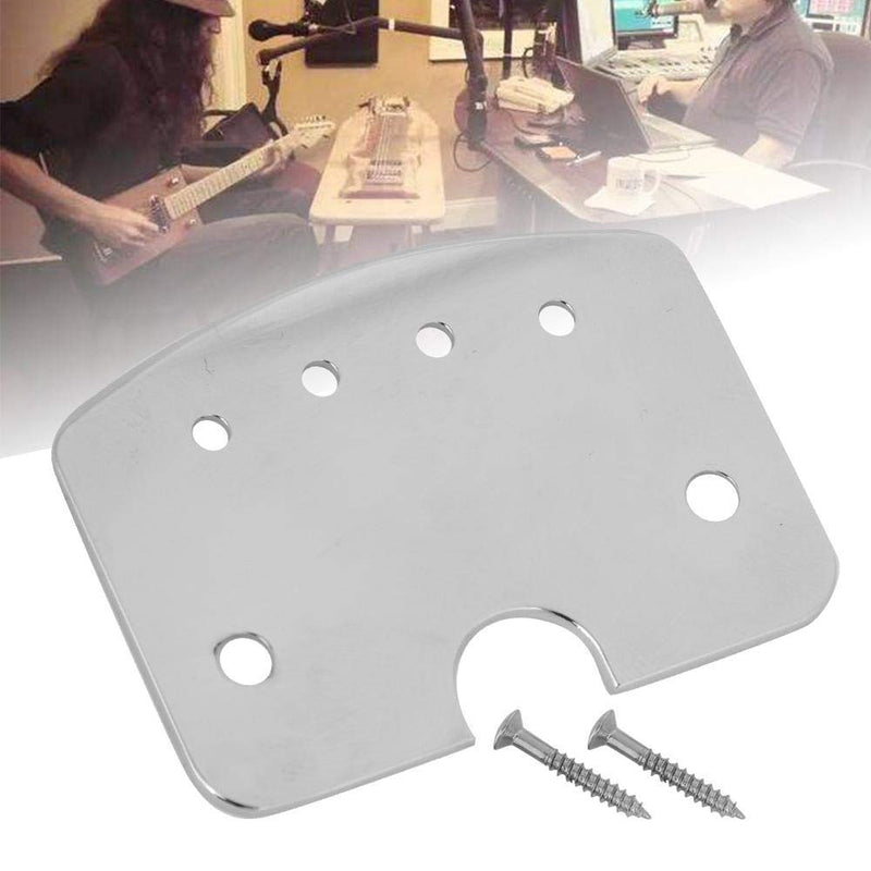 Guitar Tailpiece Metal 4 String Cigar Box Tailpiece Guitar Parts Chrome for Guitar Bass Musical Instrument