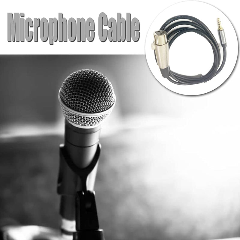 "3-pin XLR Female to TRS 3.5mm Male Microphone Cable Audio Line Microphone Adapter for Studio Sound Consoles 1.5M"