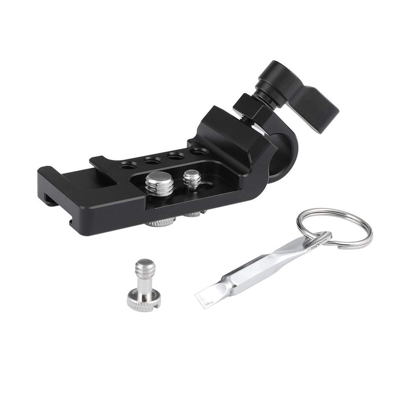 CAMVATE Multi-Function Extension Plate with 15mm Rod Clamp and Cold Shoe Mount