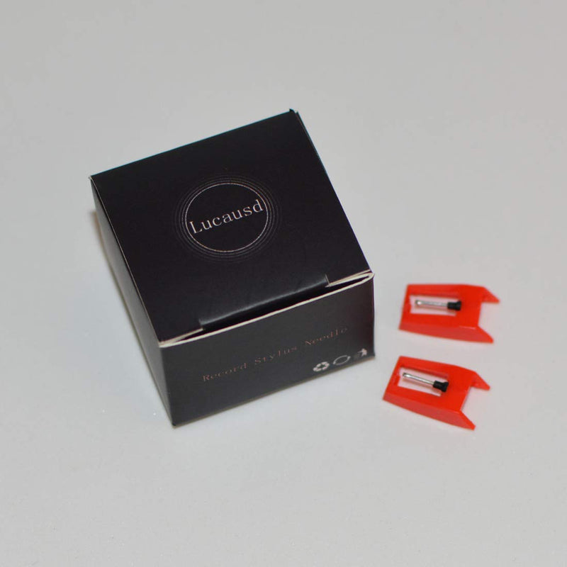 Lucausd Record Diamond Stylus Needle Replacement for Turntable LP Phonograph 2Pack