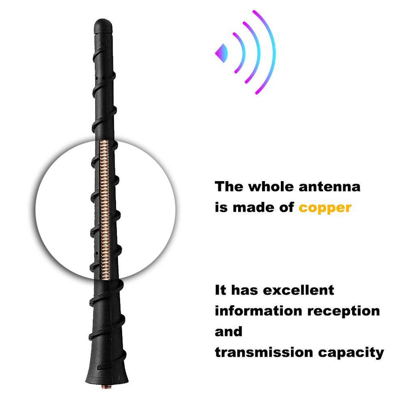 7 Inch Antenna for 2011-2019 Jeep Cherokee Grand Cherokee Dodge Durango Dart Journey Chrysler 200 | OEM 5091100AA 68297936AA 5091100AB