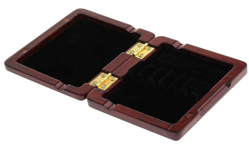 Jiayouy Maroon Oboe Reed Case Storage Holds 6 Oboe Reeds Flannel Mats Inside